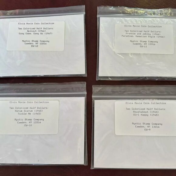 Set of 16 Elvis Movie Uncirculated Colorized Half Dollars Coin Collection - Picture 4 of 4